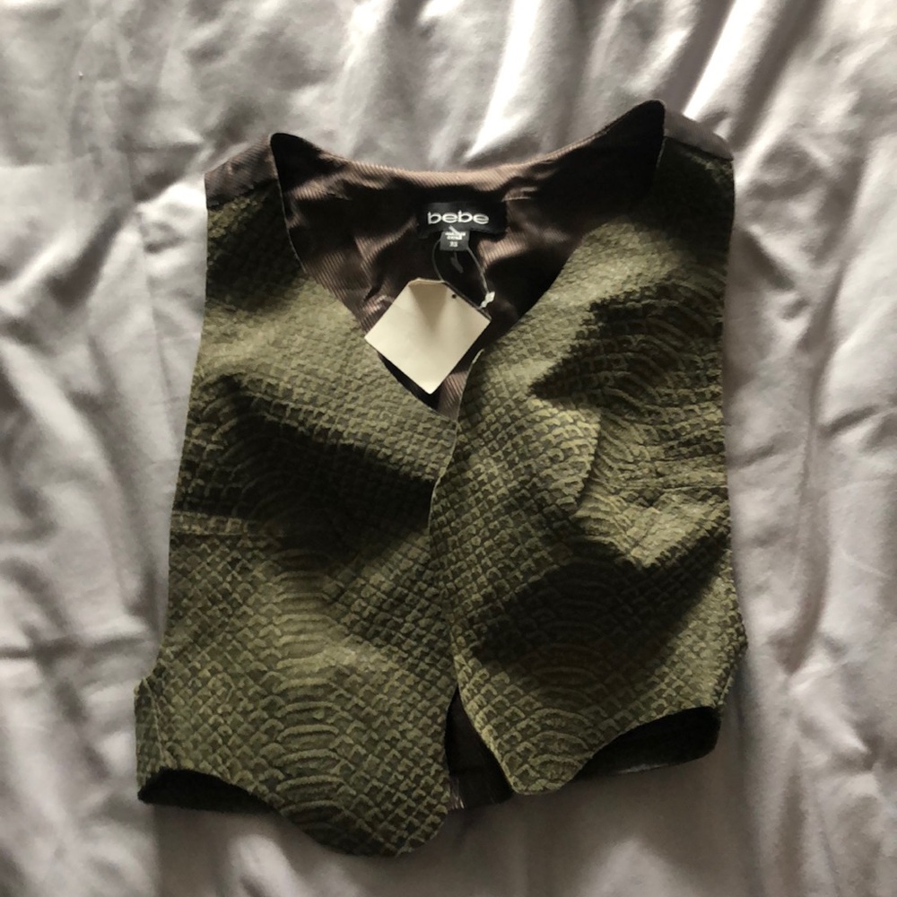 DONATED • Green & Brown Vest | Bebe